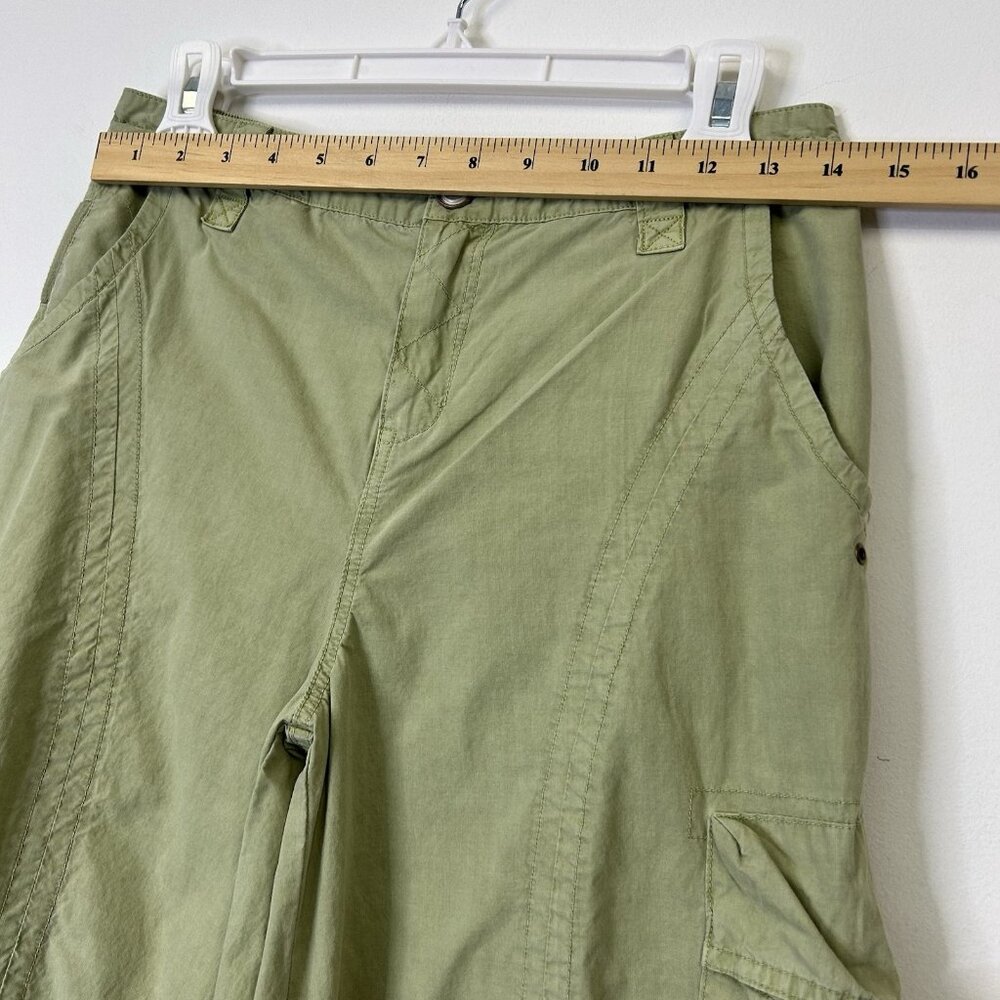 Anthropologie Cargo Joggers Pants Womens Size 26 Green Ankle - Picture 4 of 9